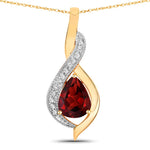Twisted Halo Pear Pendant