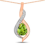 Twisted Halo Pear Pendant