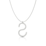 Twisted Statement Initial Necklace