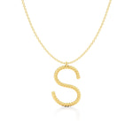 Twisted Statement Initial Necklace