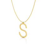 Twisted Statement Initial Necklace