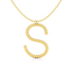 Twisted Statement Initial Necklace