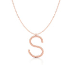 Twisted Statement Initial Necklace