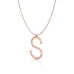 Twisted Statement Initial Necklace
