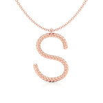 Twisted Statement Initial Necklace