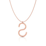 Twisted Statement Initial Necklace