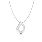 Puffy Lightweight Initial Necklace