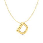 Puffy Lightweight Initial Necklace