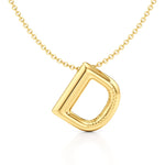 Puffy Lightweight Initial Necklace