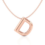 Puffy Lightweight Initial Necklace