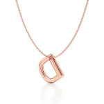 Puffy Lightweight Initial Necklace