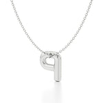 Statement Diamond Pavé Initial Necklace