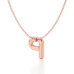 Statement Diamond Pavé Initial Necklace