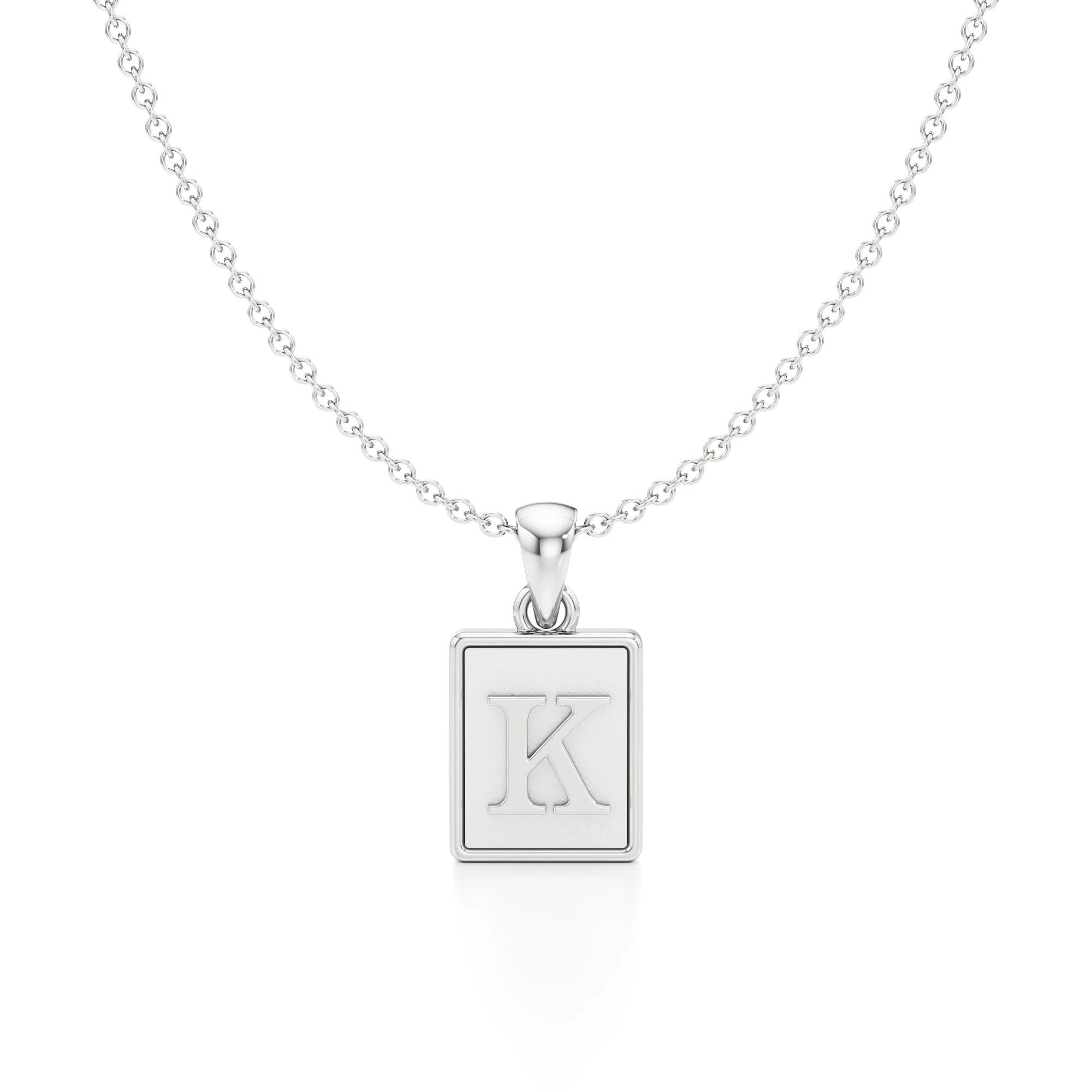 Mother of Pearl Initial Necklace