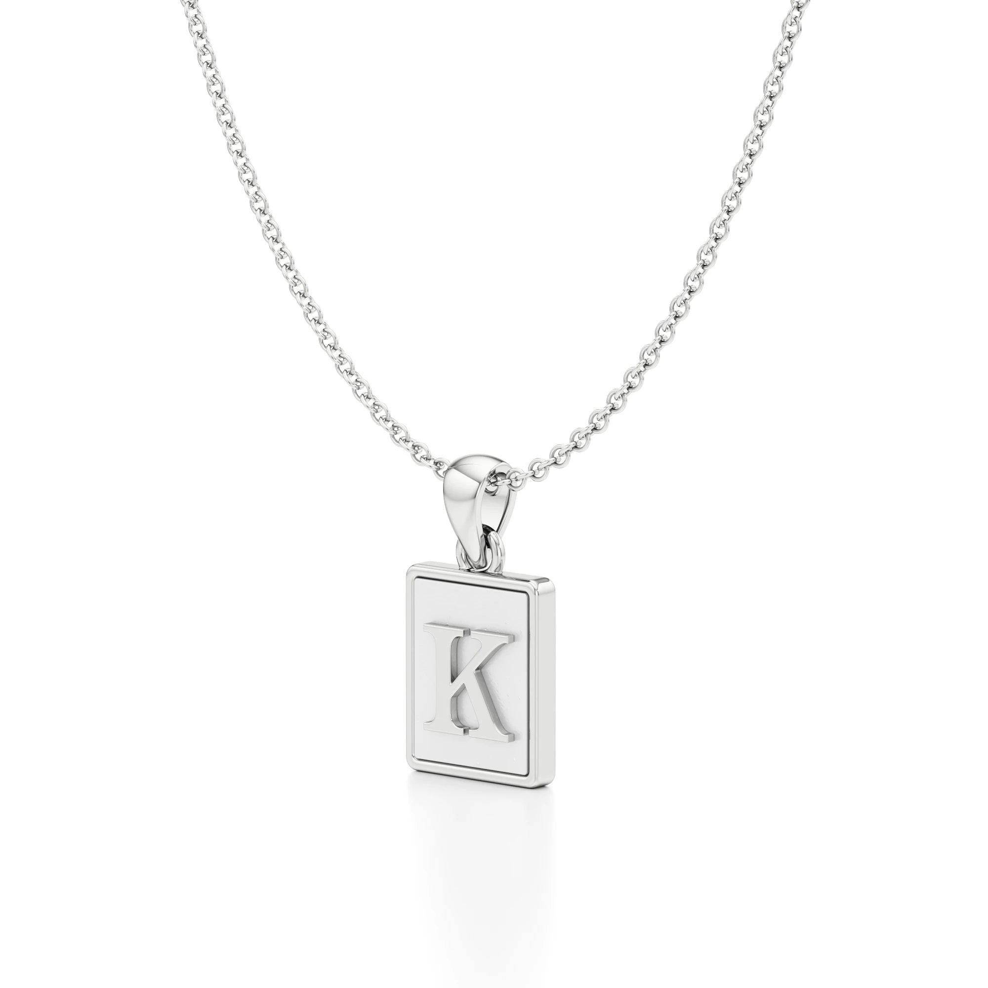 Mother of Pearl Initial Necklace