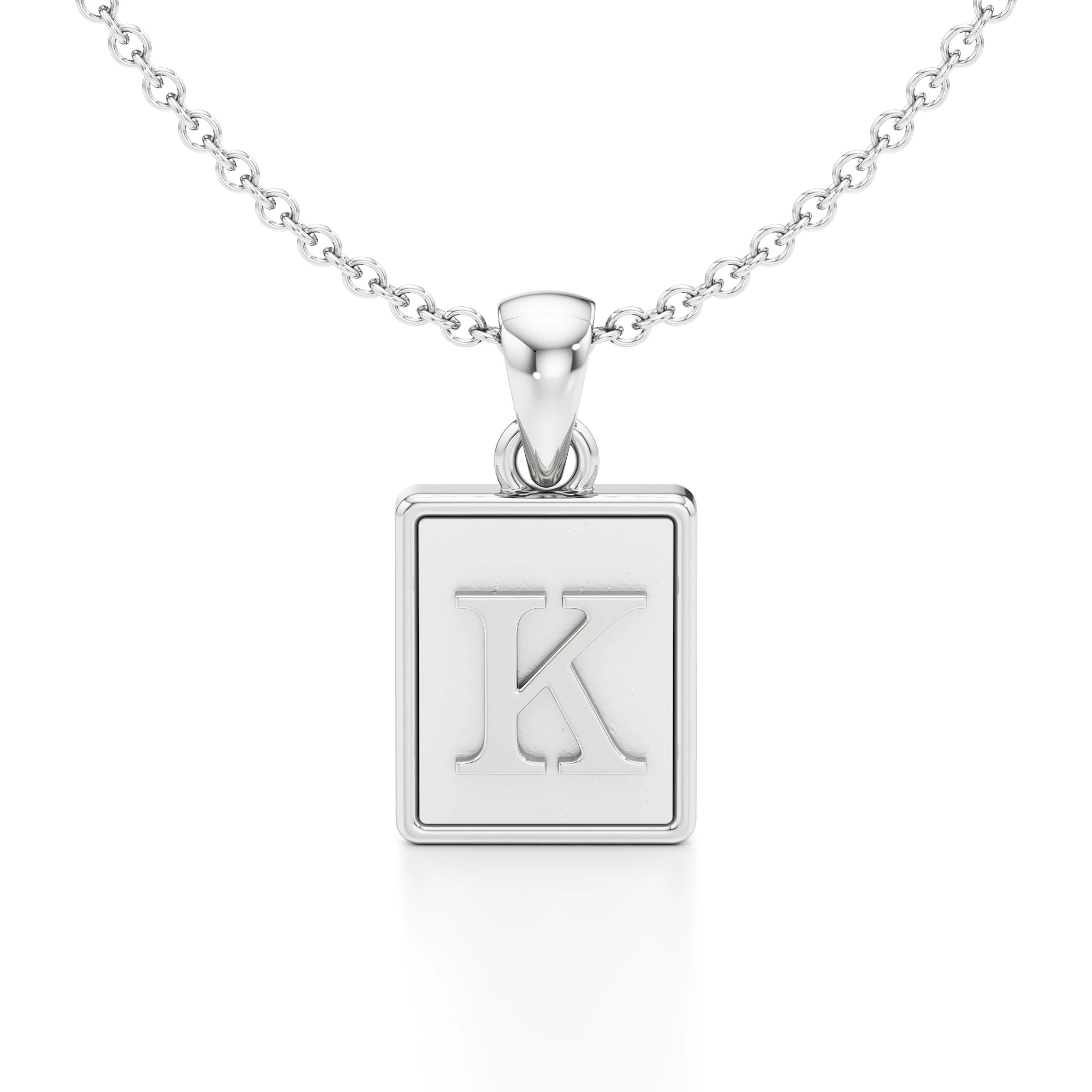 Mother of Pearl Initial Necklace