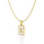 Mother of Pearl Initial Necklace