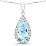 Pear Diamond Accent Pendant