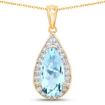 Pear Diamond Accent Pendant