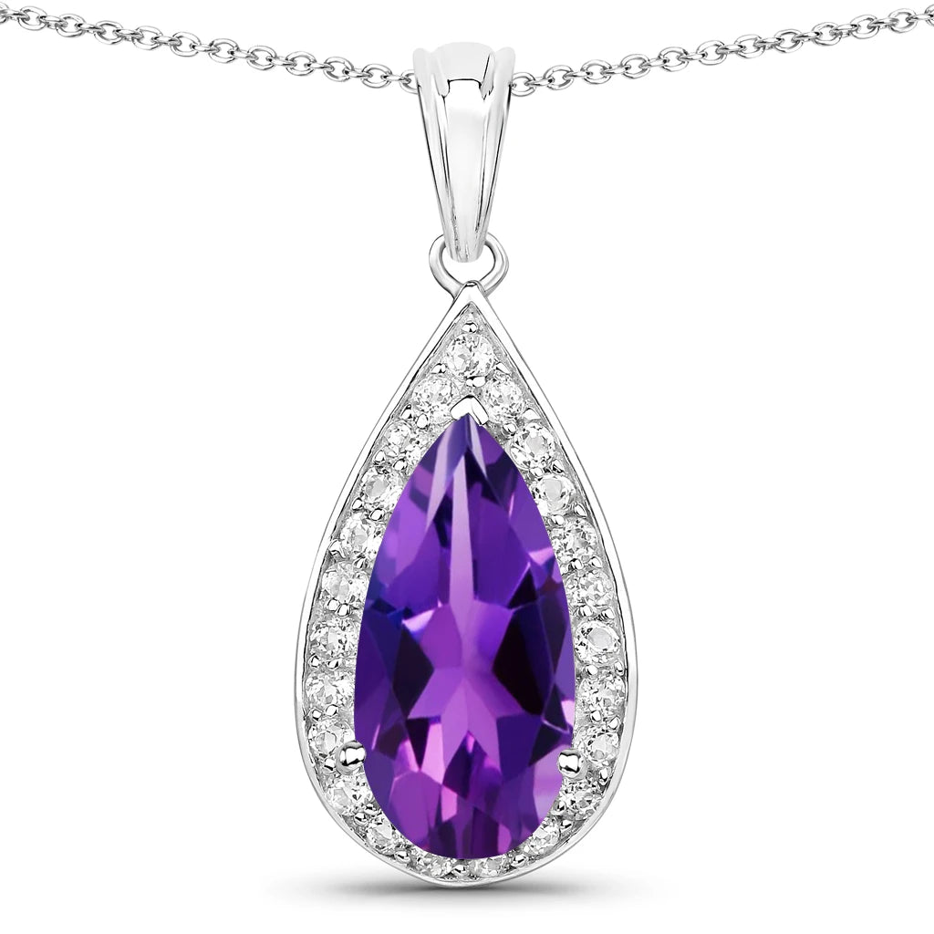 Pear Diamond Accent Pendant