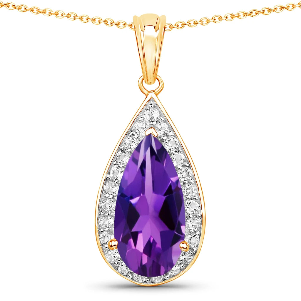 Pear Diamond Accent Pendant