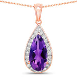 Pear Diamond Accent Pendant