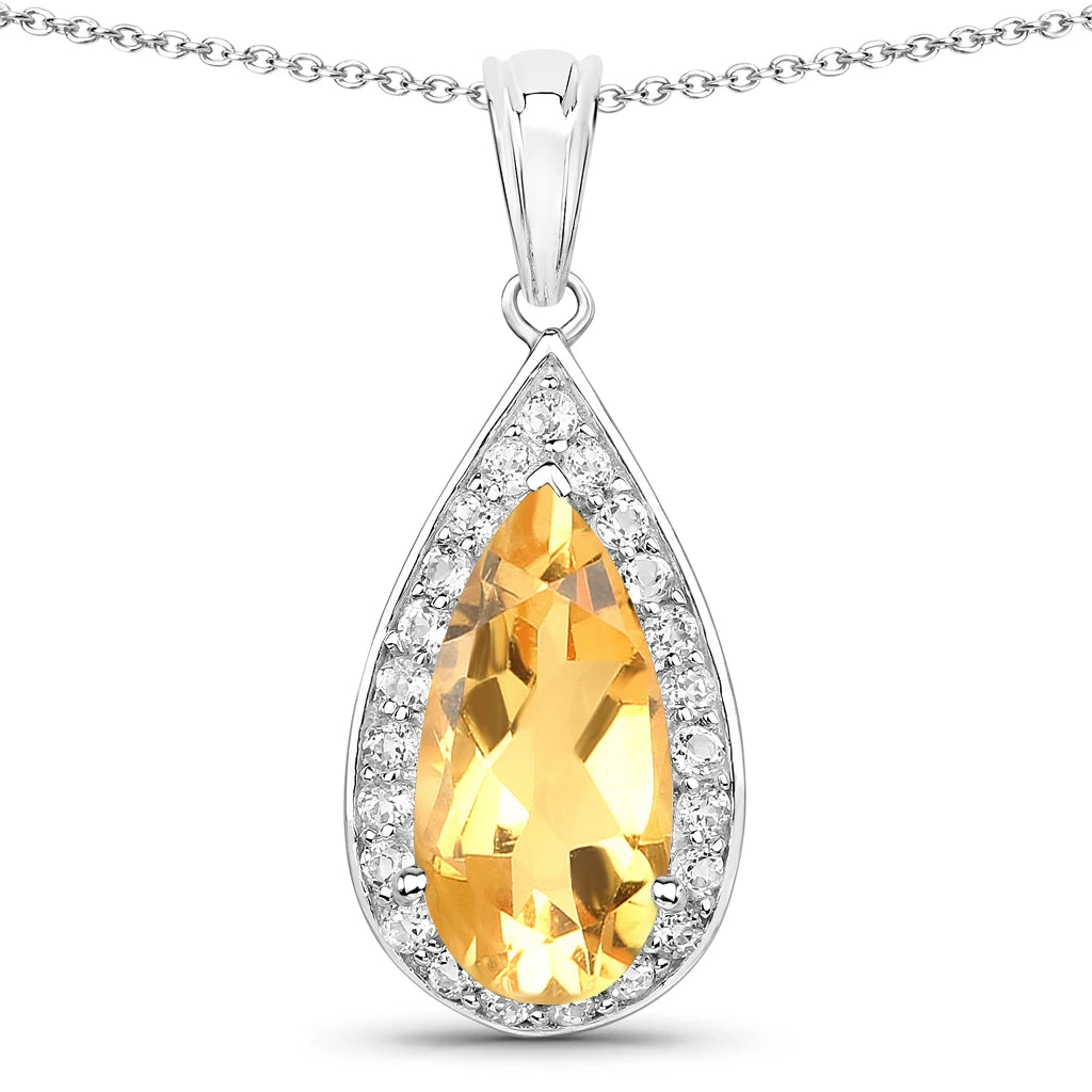 Pear Diamond Accent Pendant