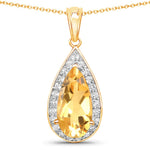 Pear Diamond Accent Pendant