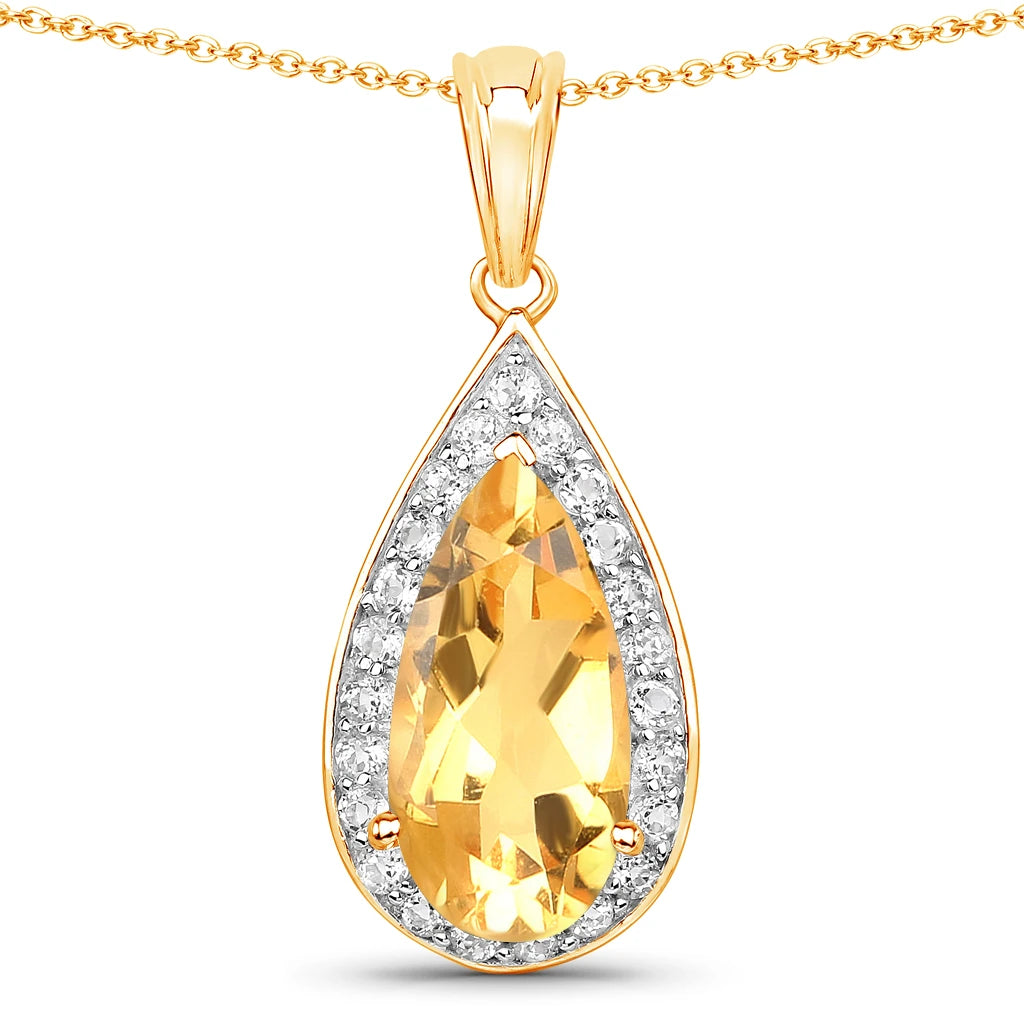 Pear Diamond Accent Pendant