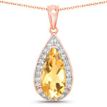 Pear Diamond Accent Pendant