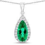 Pear Diamond Accent Pendant