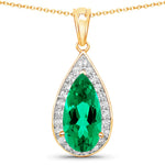 Pear Diamond Accent Pendant