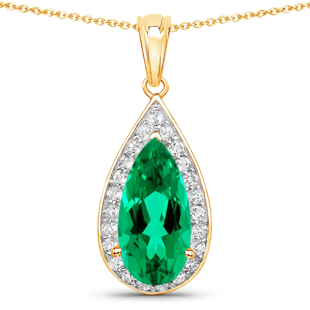 Pear Diamond Accent Pendant