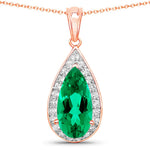 Pear Diamond Accent Pendant