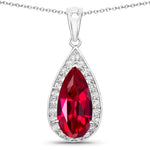 Pear Diamond Accent Pendant