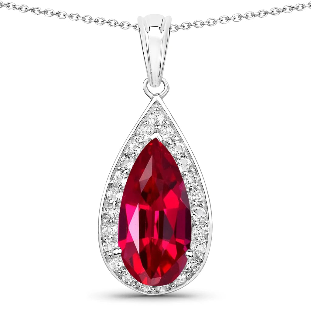 Pear Diamond Accent Pendant
