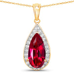 Pear Diamond Accent Pendant