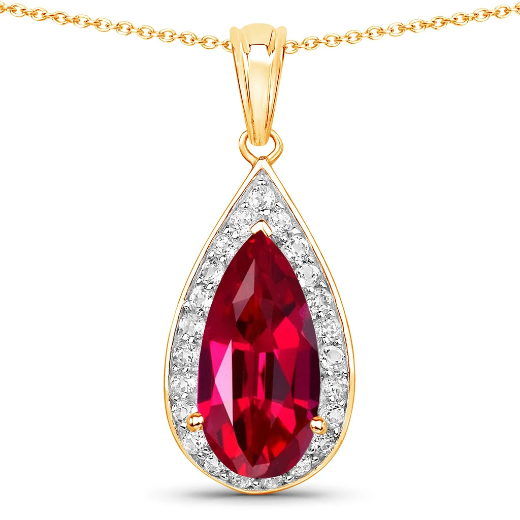 Pear Diamond Accent Pendant