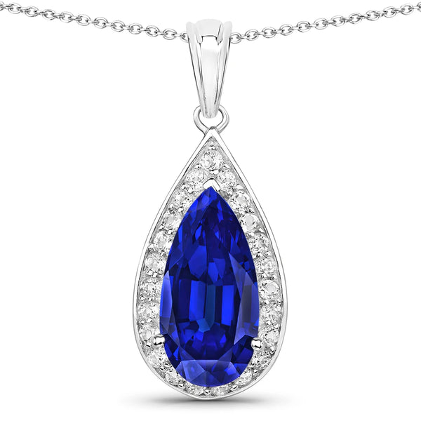 Pear Diamond Accent Pendant