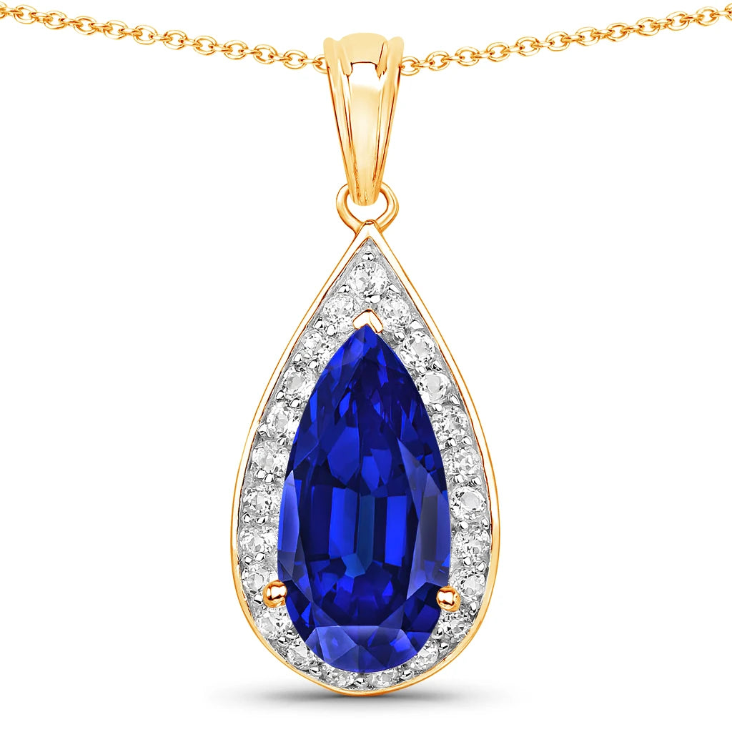 Pear Diamond Accent Pendant