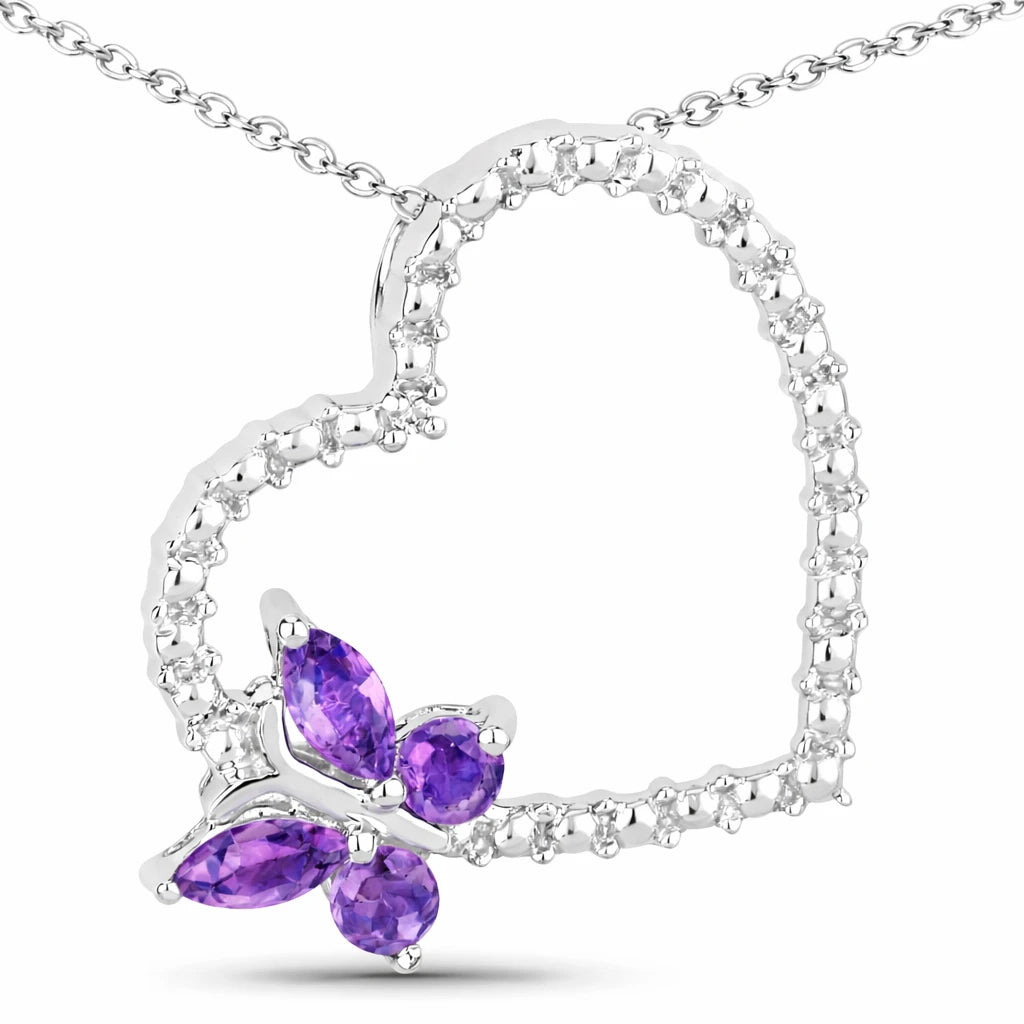 Heart Butterfly Pendant