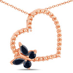 Heart Butterfly Pendant