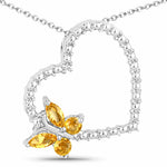 Heart Butterfly Pendant