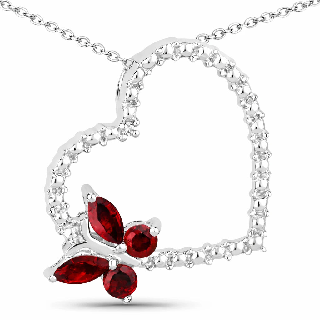 Heart Butterfly Pendant