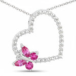 Heart Butterfly Pendant