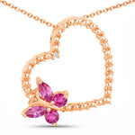 Heart Butterfly Pendant