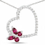 Heart Butterfly Pendant