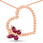 Heart Butterfly Pendant