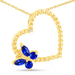 Heart Butterfly Pendant