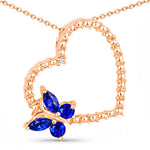 Heart Butterfly Pendant